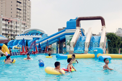 廣西玉林移動水上樂園案例