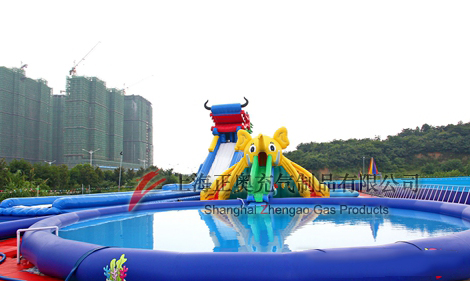 湖南岳陽移動水上樂園案例